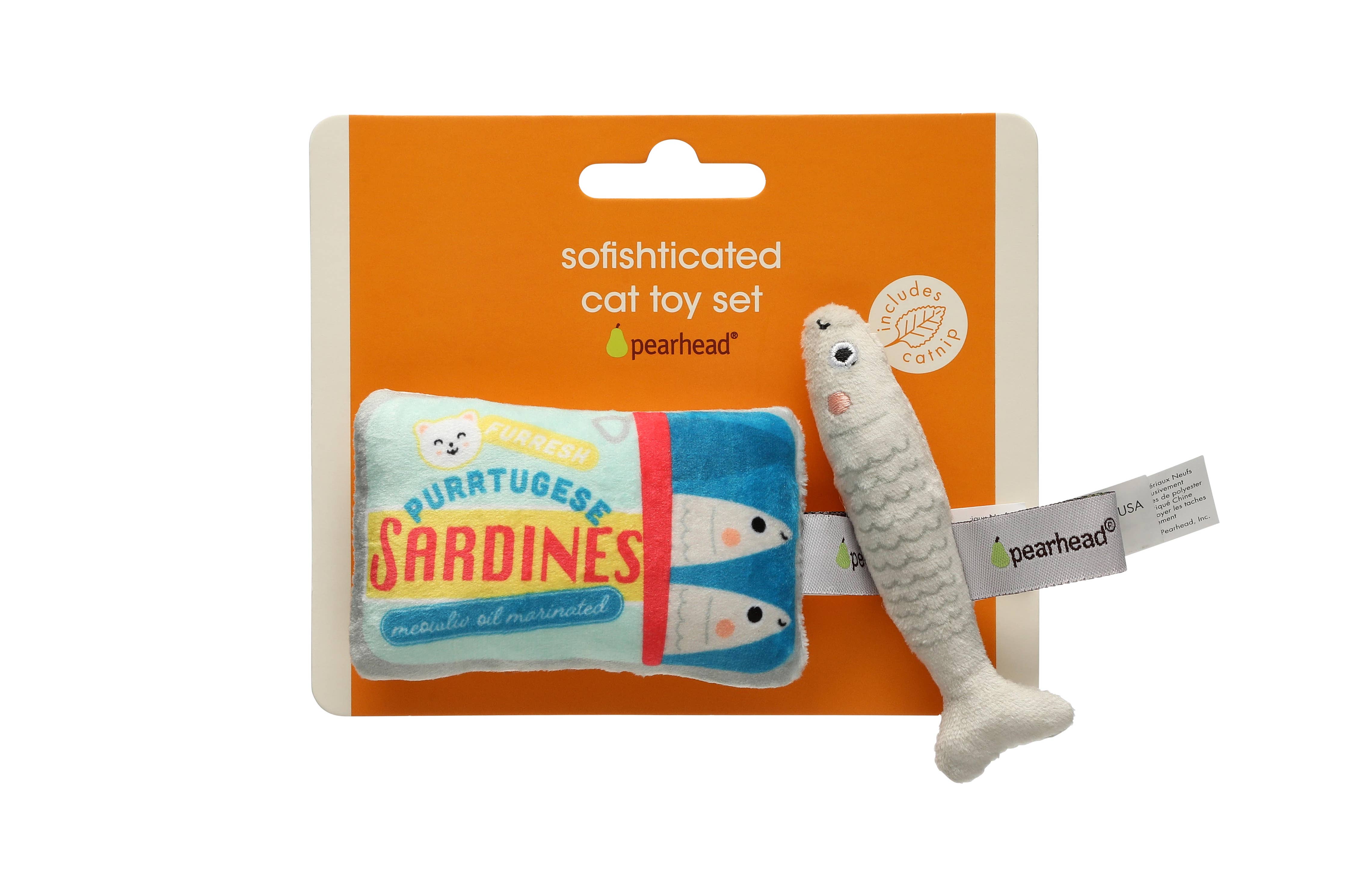 Sardines Cat Toys, Set of 2