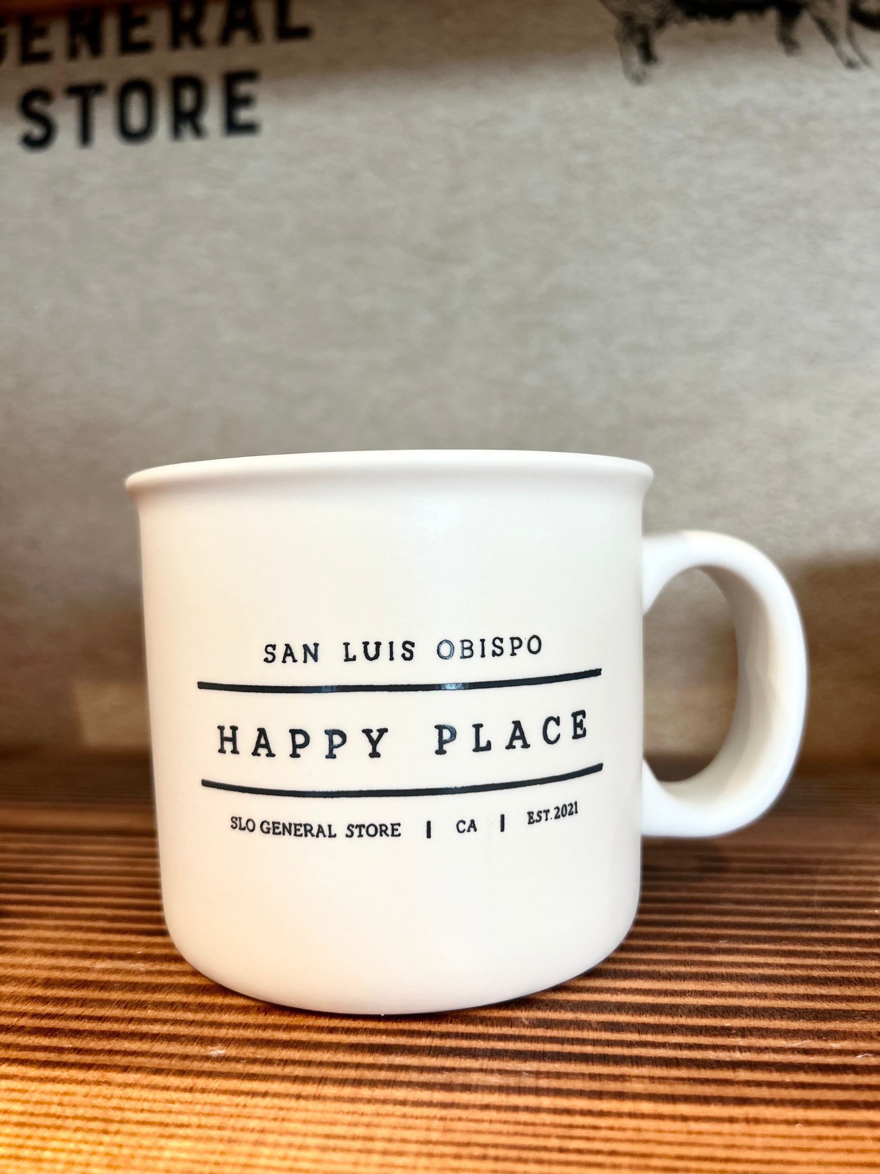 SLO Happy Place Ceramic Chunky Mug