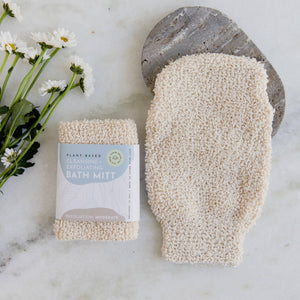 Ramie Bath Shower Mitt | Plant-Based Cleansing & Exfoliating