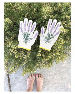 New Lavender Gardening Gloves: Bee Gloves