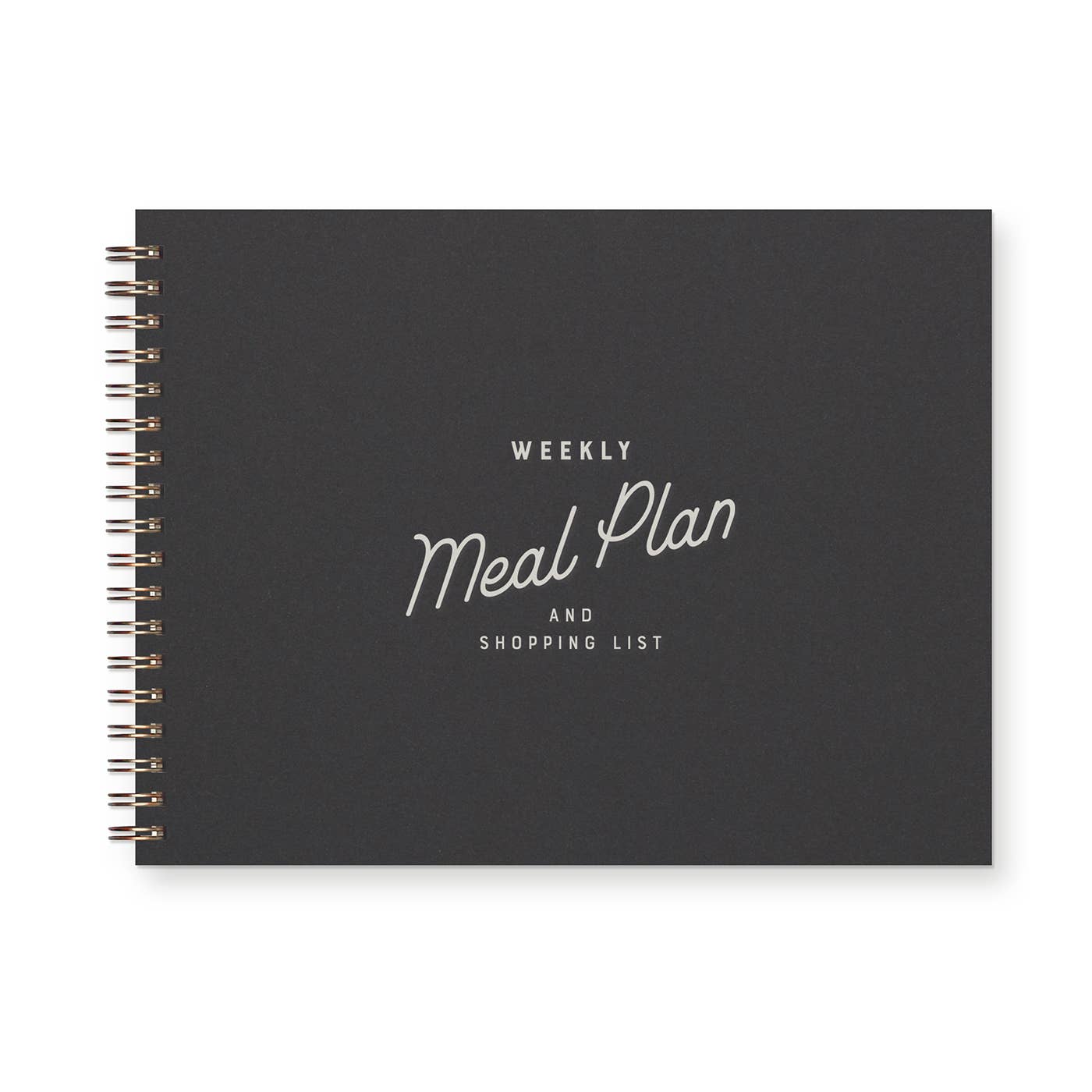 Retro Weekly Meal Planner: French Vanilla Cover | Gold Foil