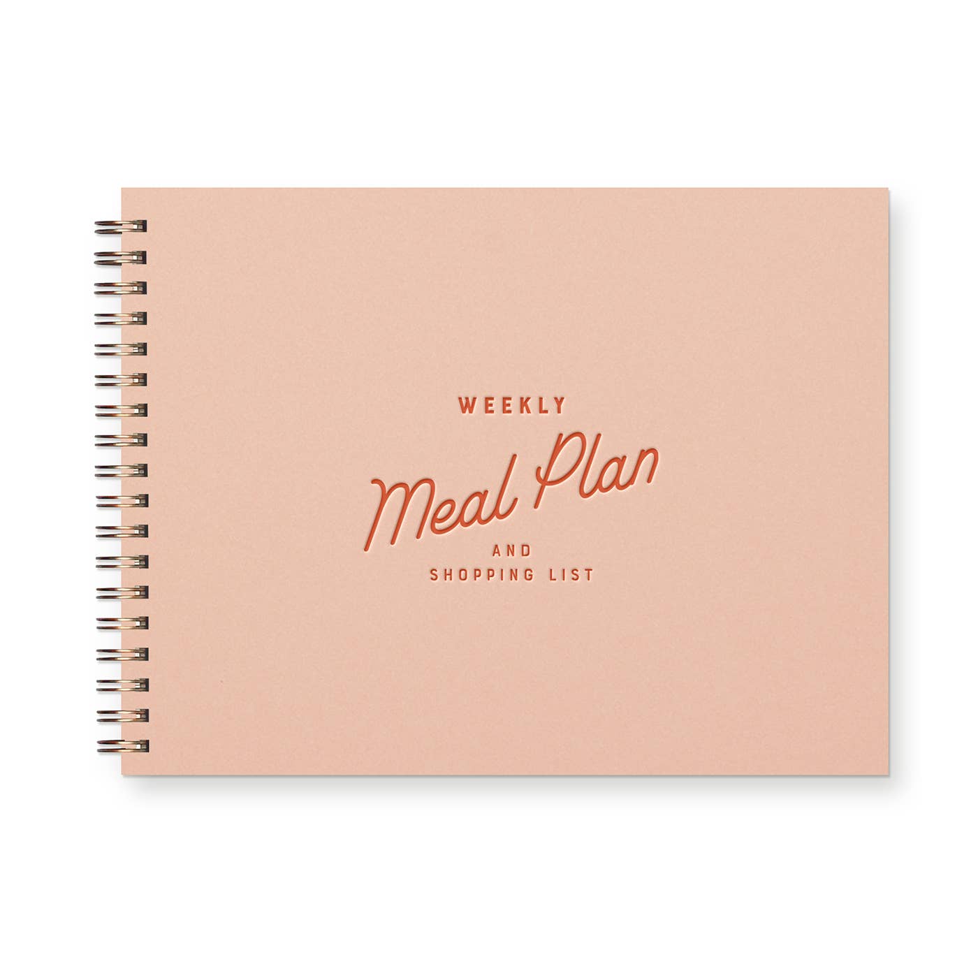 Retro Weekly Meal Planner: French Vanilla Cover | Gold Foil