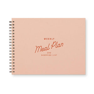 Retro Weekly Meal Planner: French Vanilla Cover | Gold Foil