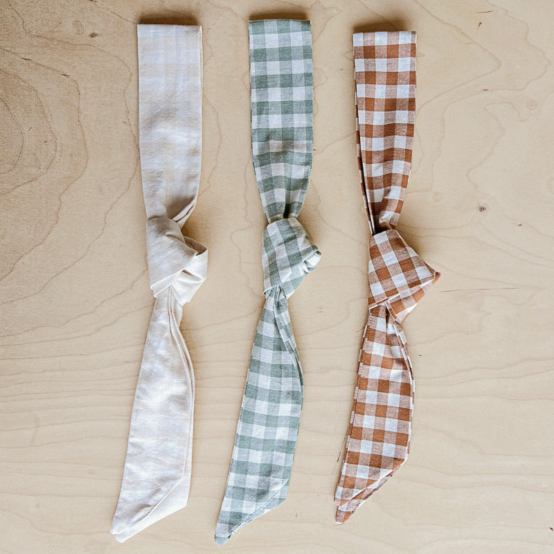 Sage Gingham Woven Band