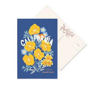 California Wildflower State Postcard