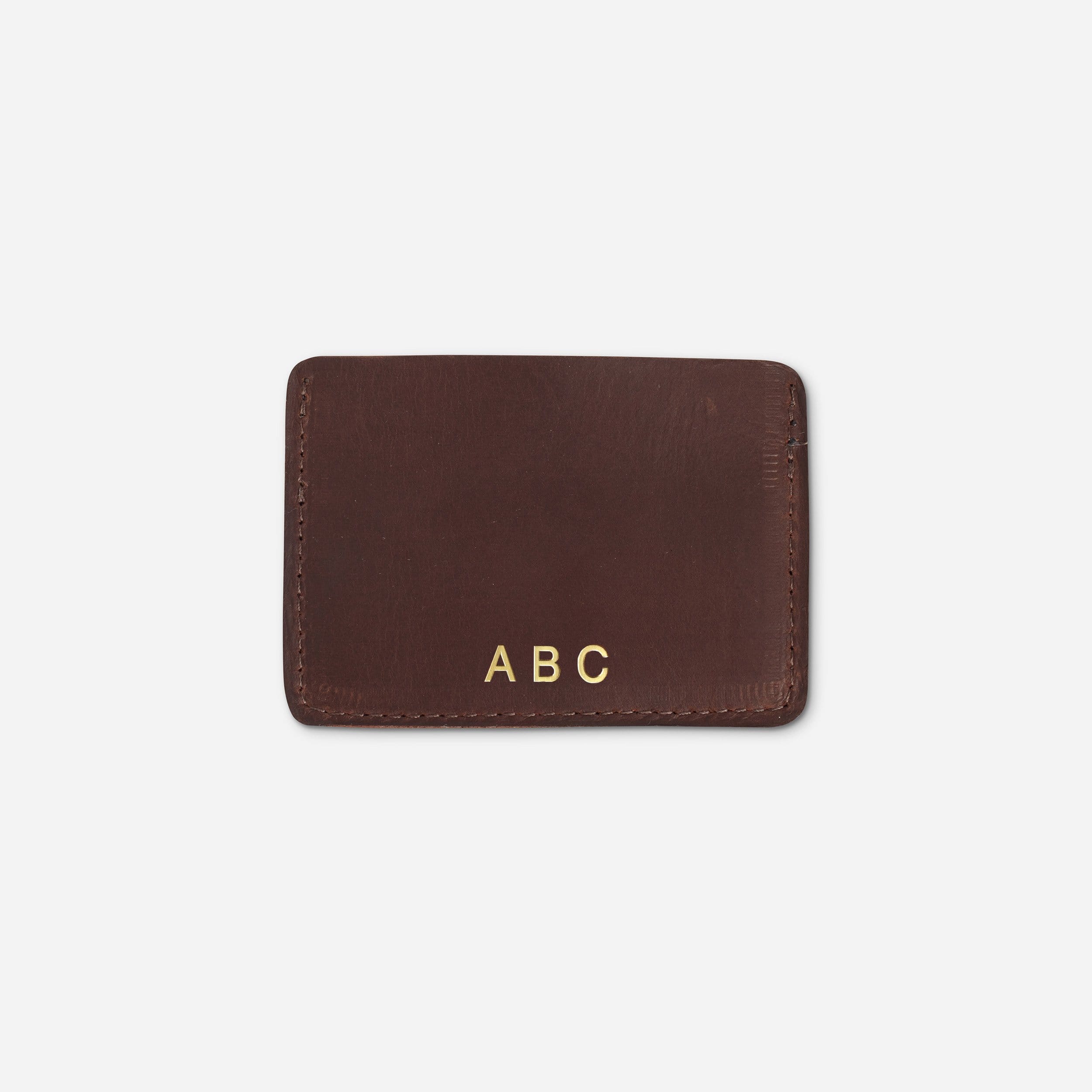 Clayton Card Wallet: Dark Brown