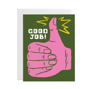 Good Job Thumbs Up Card