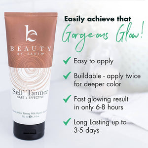 Self Tanner Body Lotion 7.5oz, (2 Shades): Medium to Dark