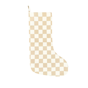 Stocking Checkered taupe: Checkered Taupe