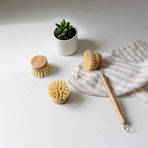 Sisal Dish Brush with Replaceable Head | Eco Friendly: Full Brush