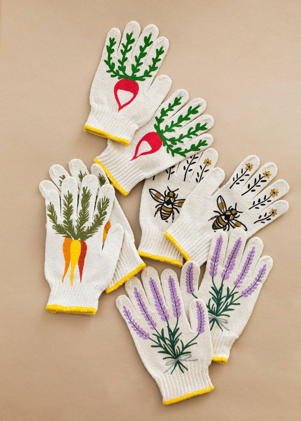 New Lavender Gardening Gloves: Bee Gloves