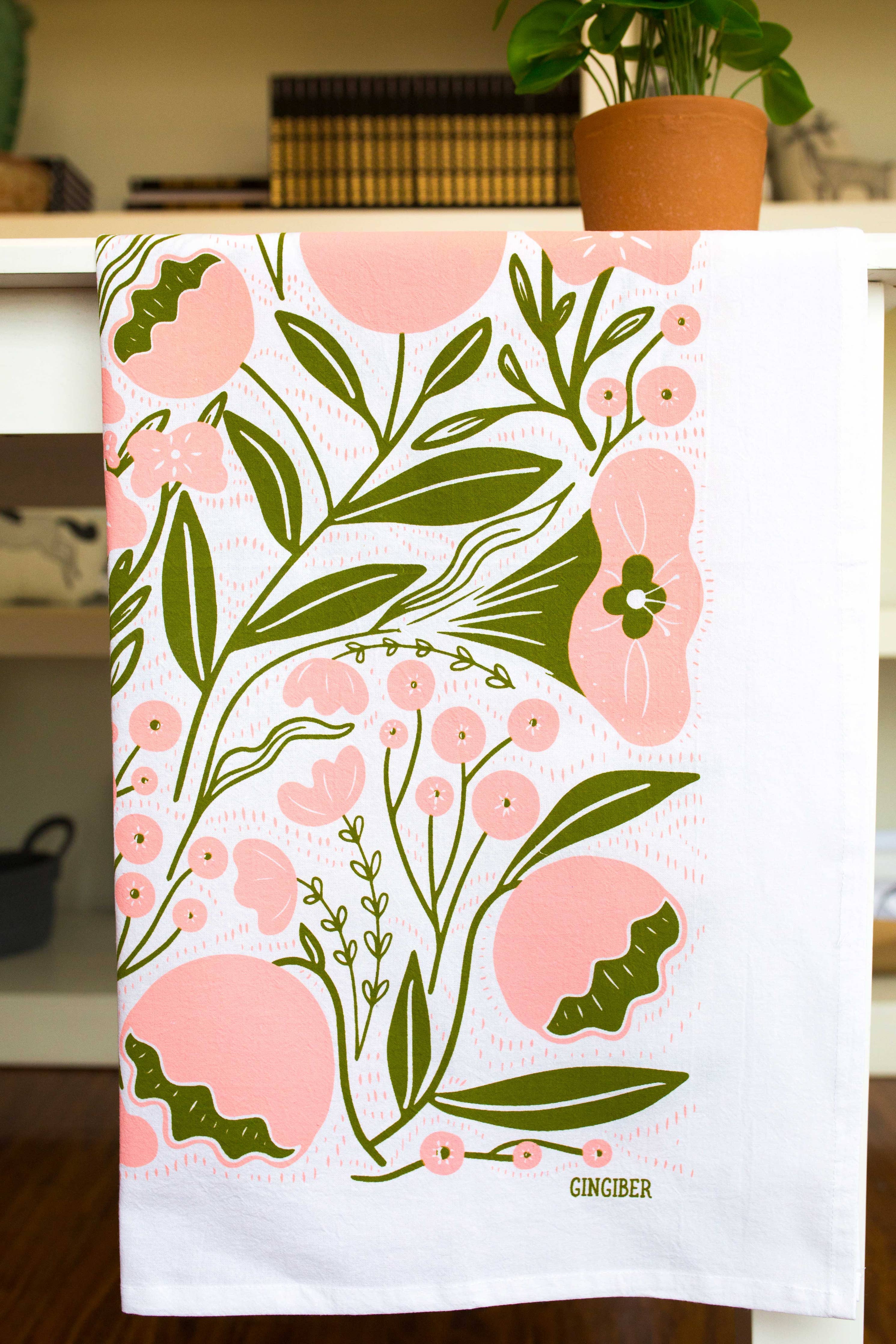 Flowers Tea Towel