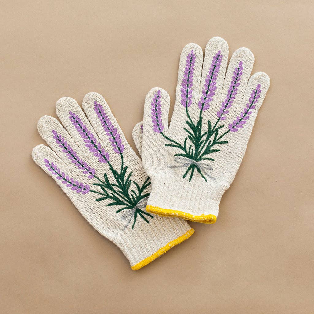 New Lavender Gardening Gloves: Bee Gloves