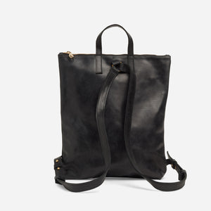 Miramar Leather Backpack: Black