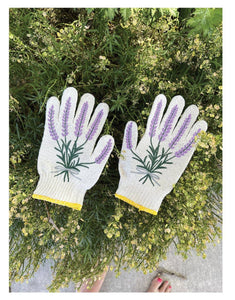 New Lavender Gardening Gloves: Bee Gloves