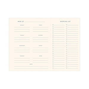 Hand-Drawn Grid Meal Planner