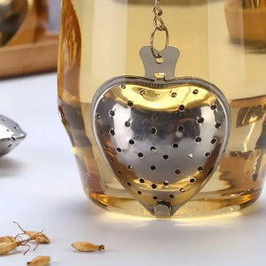Heart-Shaped Stainless Steel Tea Infuser for Loose Leaf Teas