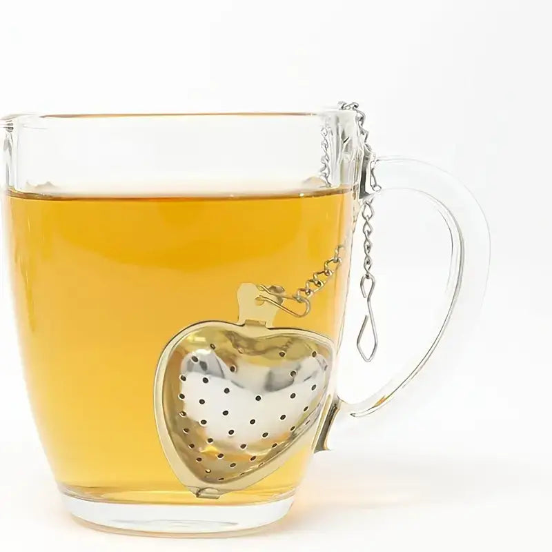 Heart-Shaped Stainless Steel Tea Infuser for Loose Leaf Teas