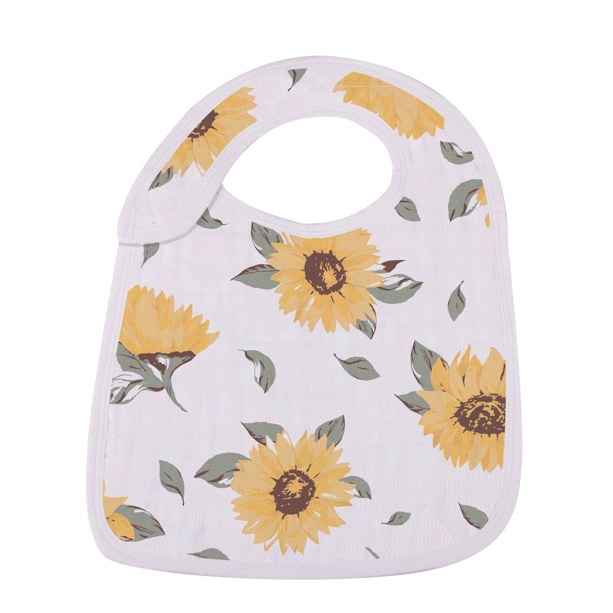 Sunflower Snap Bibs