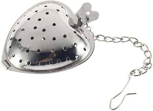 Heart-Shaped Stainless Steel Tea Infuser for Loose Leaf Teas