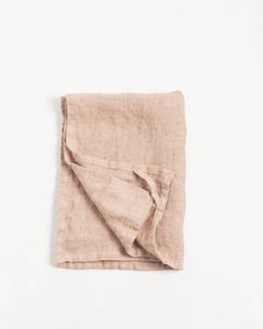 Stone Washed Linen Tea Towel | 18" x 26": Iron Ore