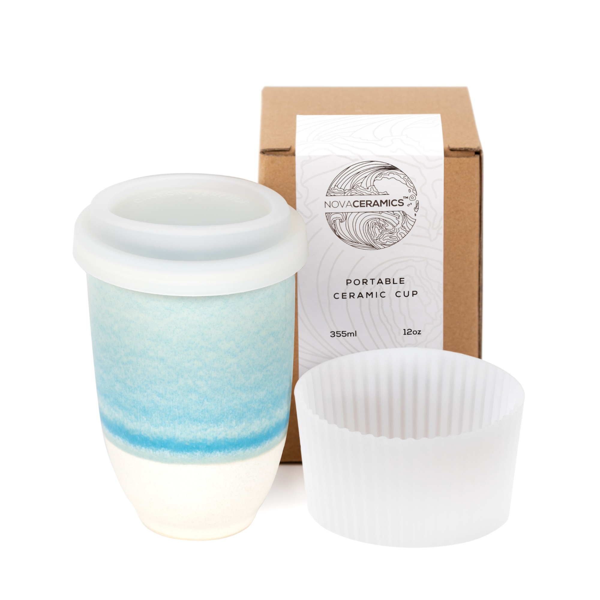 Lagoon Ceramic Reusable Cup