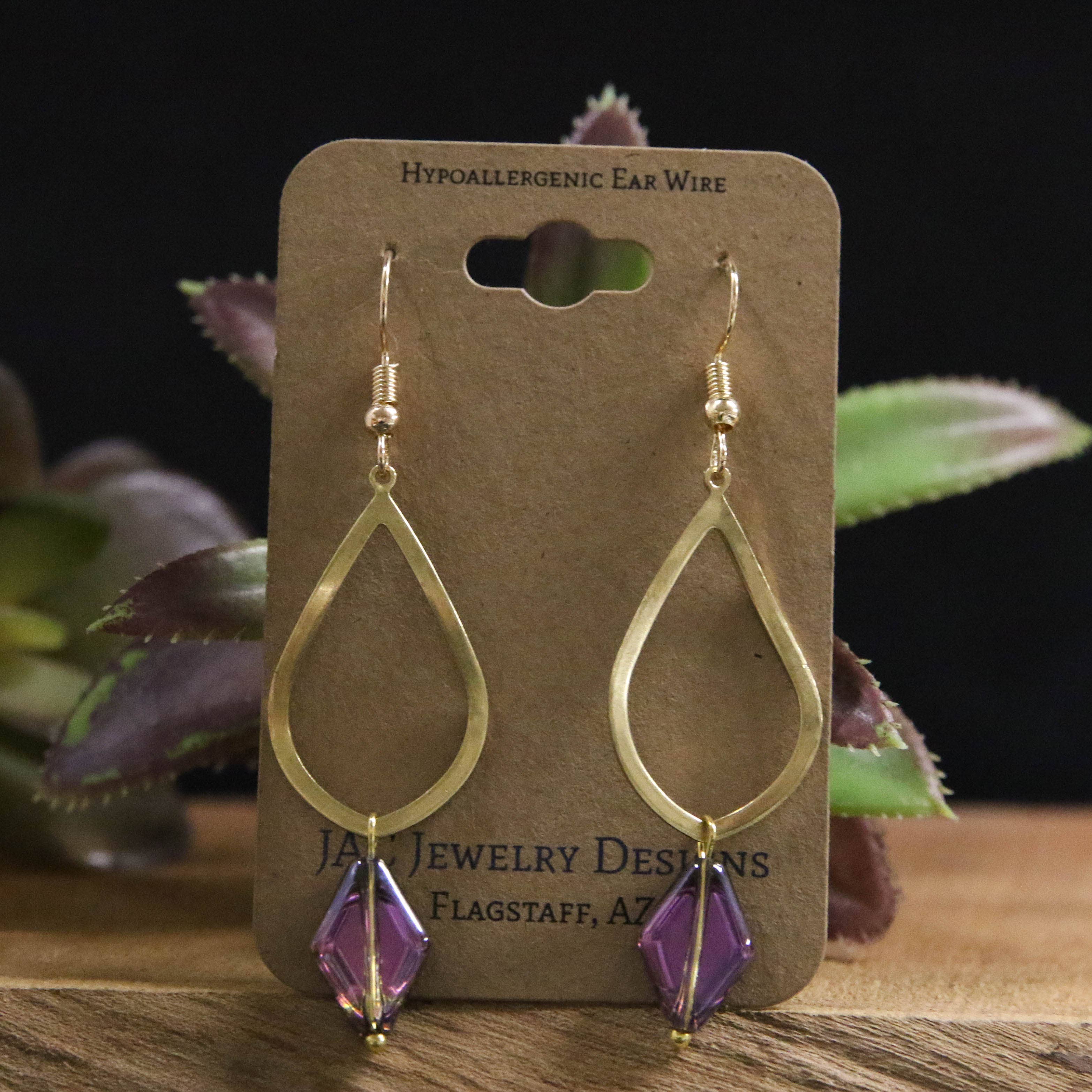 Diamond Drop Earrings: Multi-Colored