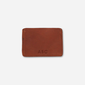 Clayton Card Wallet: Dark Brown