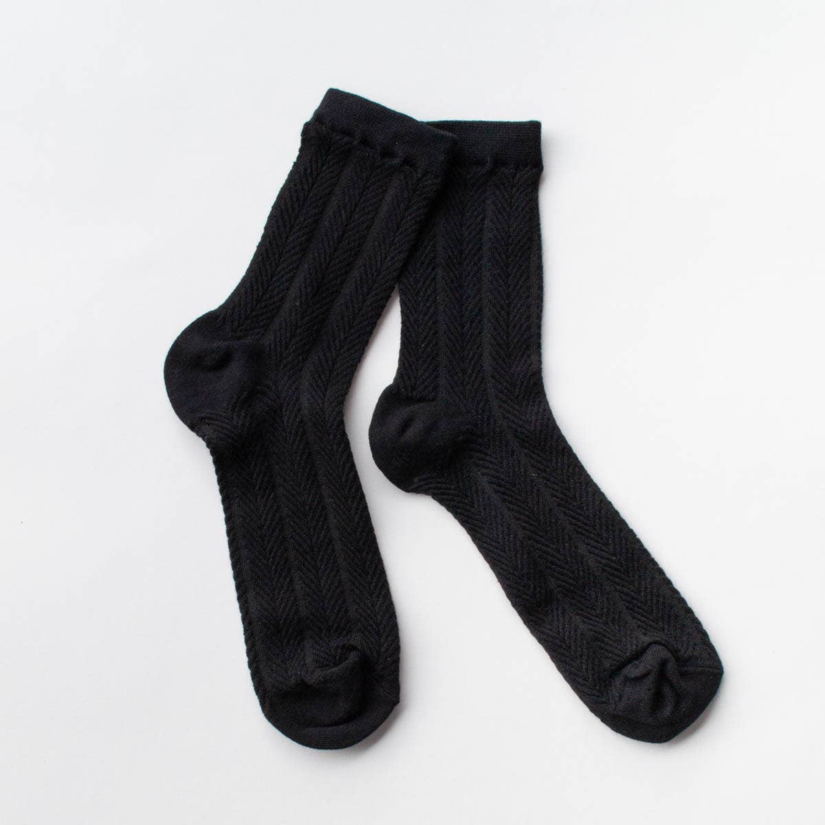 ZigZag Solid Color Socks: Beige