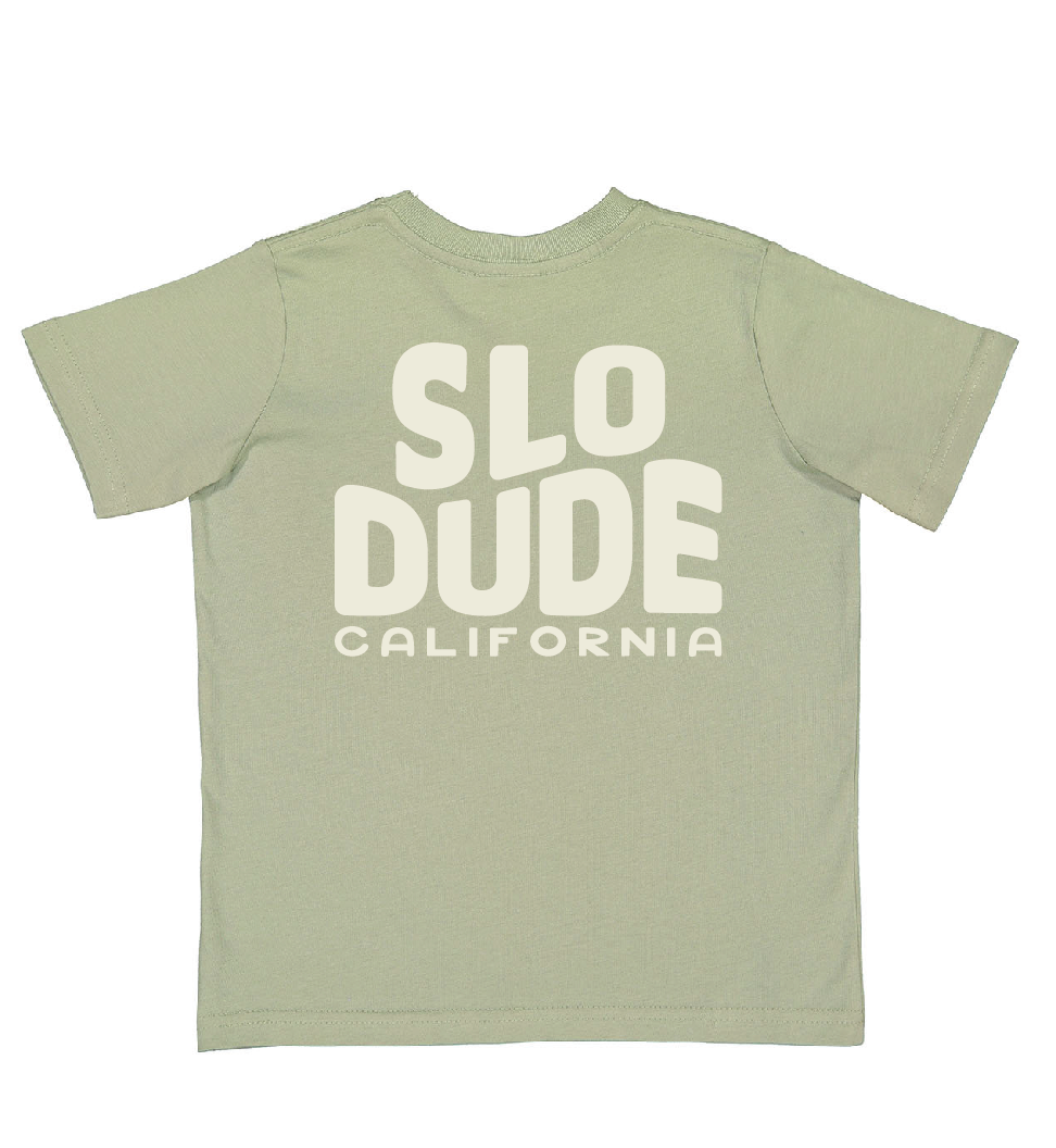 SLO Dude T-Shirt: Sage: Sage / 5/6T