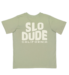 SLO Dude T-Shirt: Sage: Sage / 5/6T