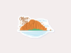 Morro Bay Morro Rock Vinyl Sticker