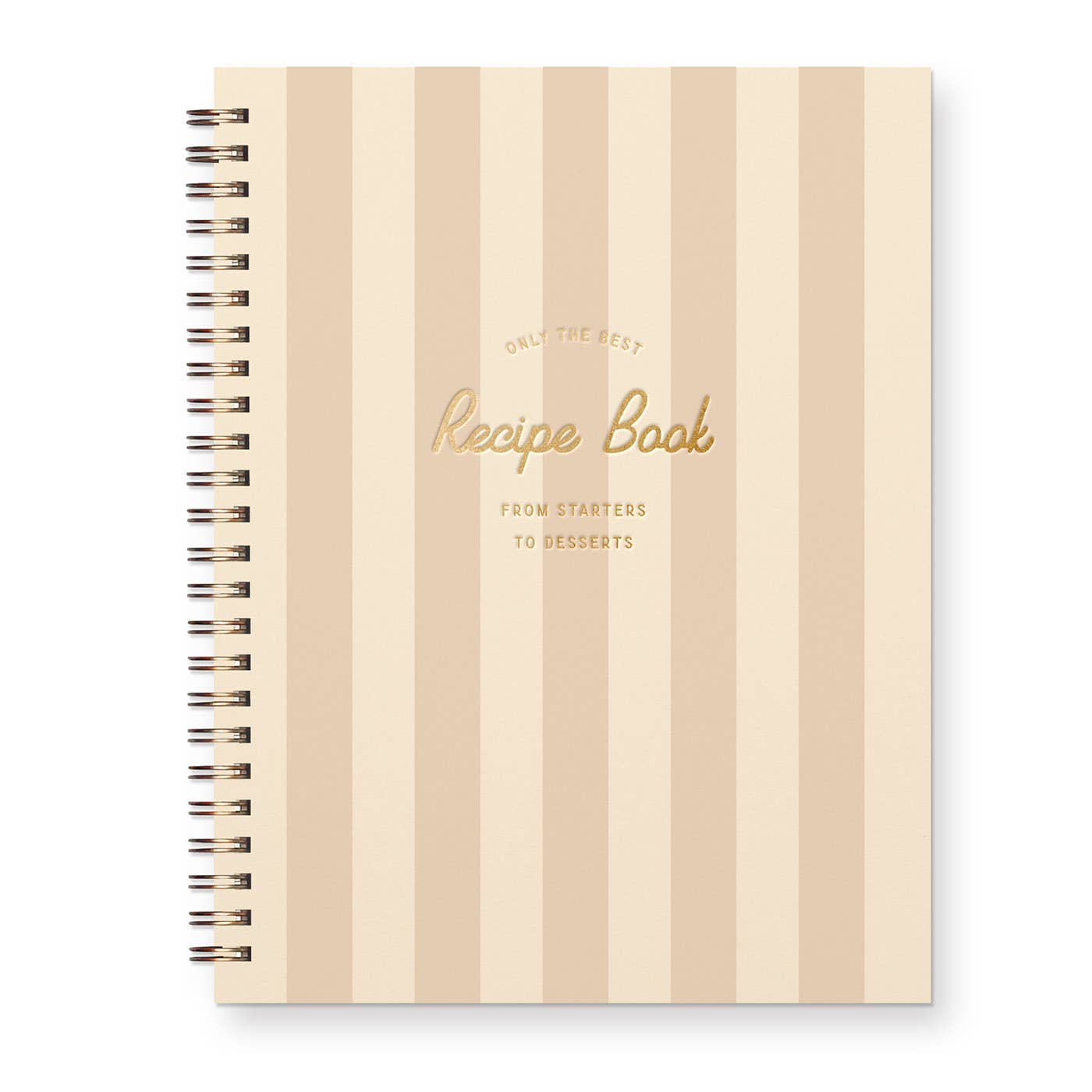 Only The Best Striped Recipe Book: Golden Wheat