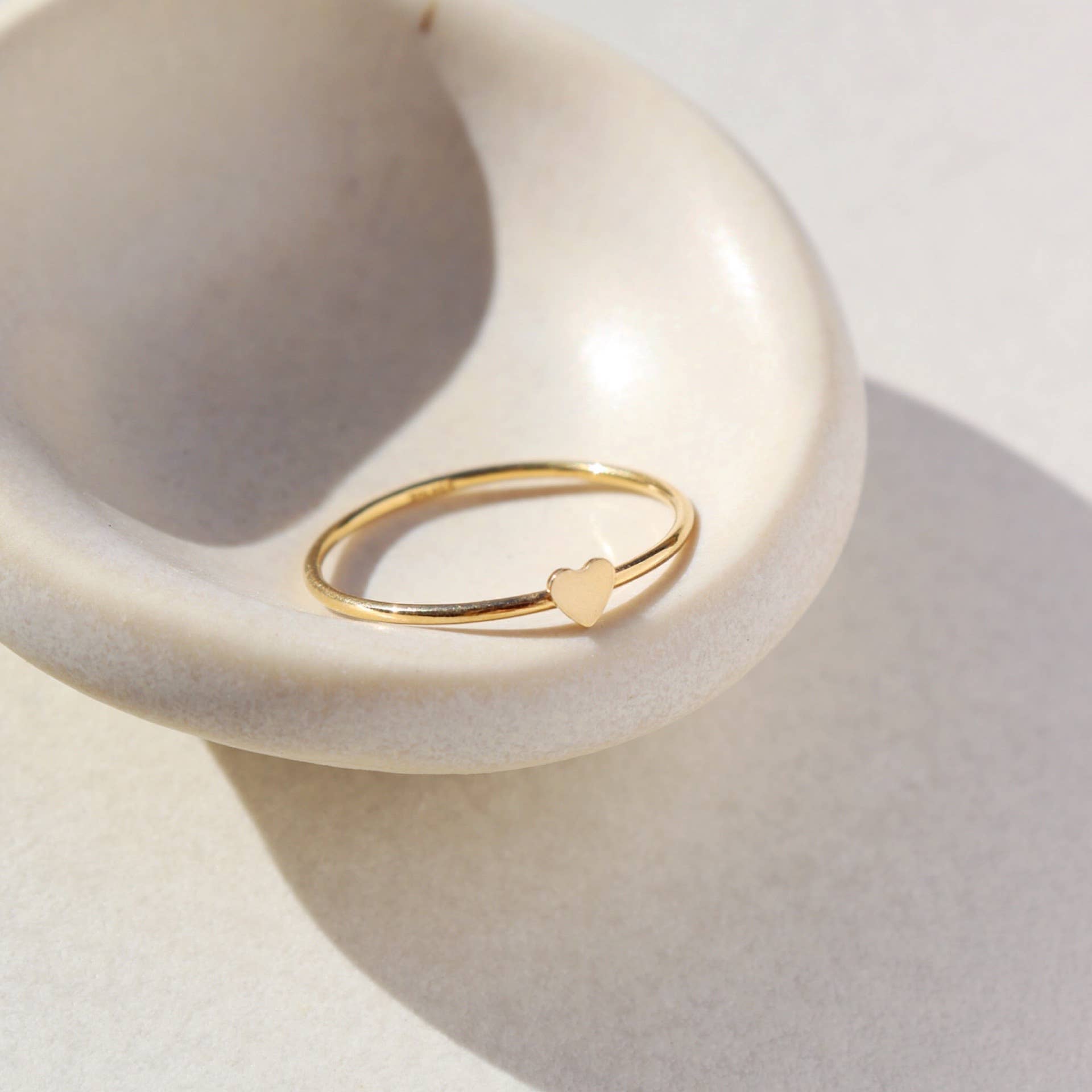 Tiny Heart Ring in 14k Gold Fill