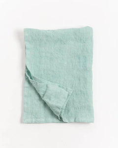 Stone Washed Linen Tea Towel | 18" x 26": Windowpane