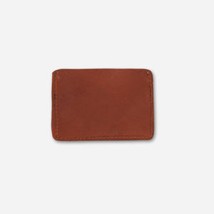 Clayton Card Wallet: Rust Brown