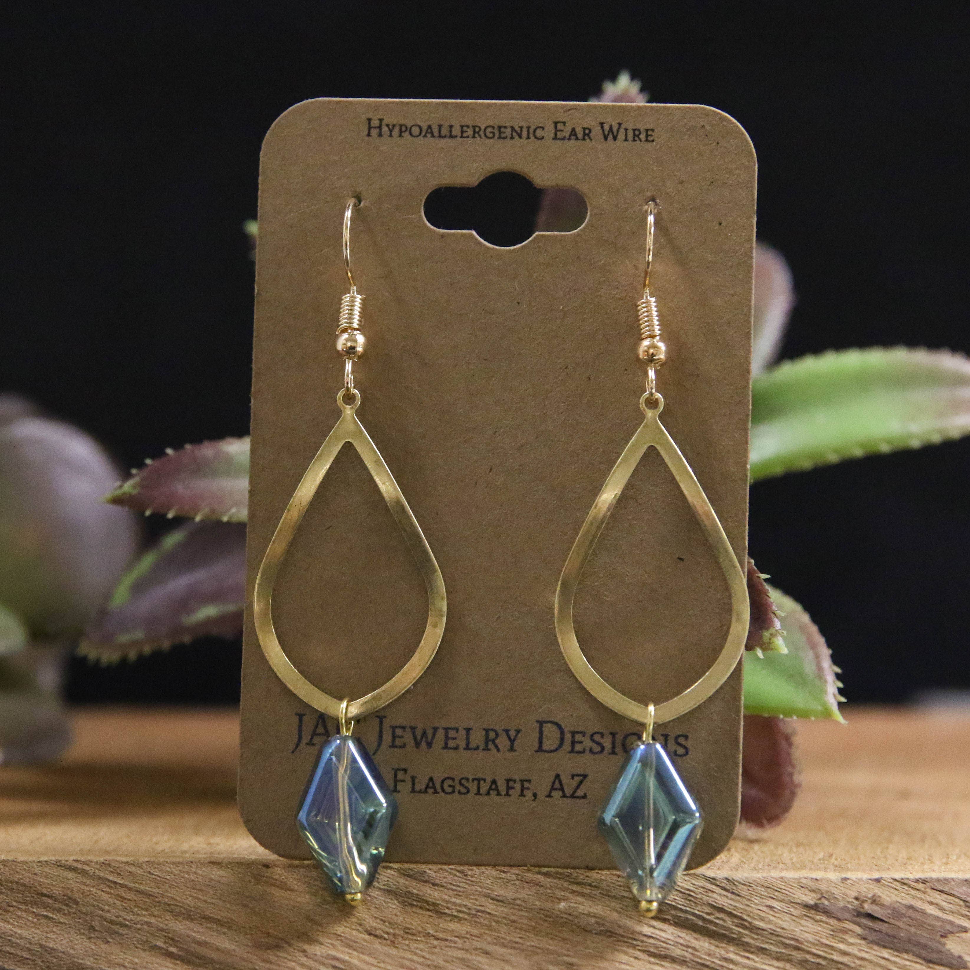 Diamond Drop Earrings: Multi-Colored