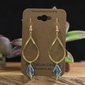 Diamond Drop Earrings: Multi-Colored