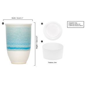 Lagoon Ceramic Reusable Cup