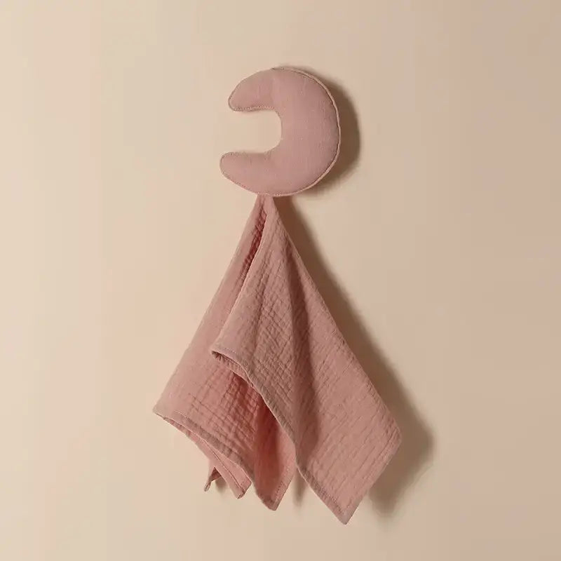 Security Blanket/ Lovey- Moon: Pink