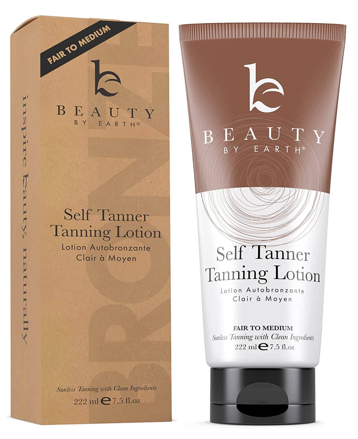 Self Tanner Body Lotion 7.5oz, (2 Shades): Medium to Dark