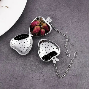 Heart-Shaped Stainless Steel Tea Infuser for Loose Leaf Teas