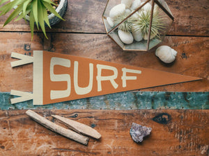 Surf Felt Pennant: Mini Pennant / Blue