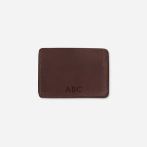 Clayton Card Wallet: Dark Brown