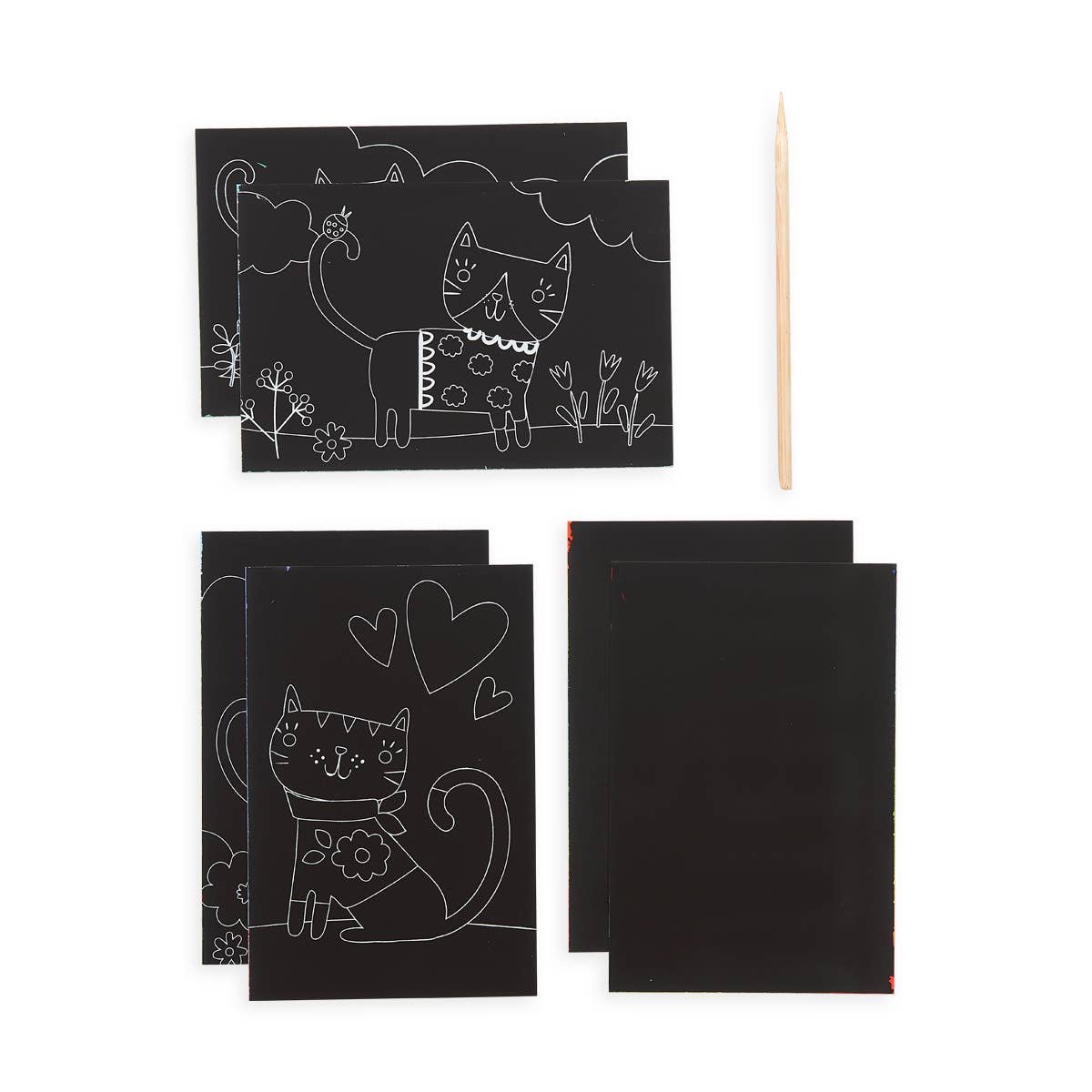 Mini Scratch & Scribble Art Kit: Cutie Cats