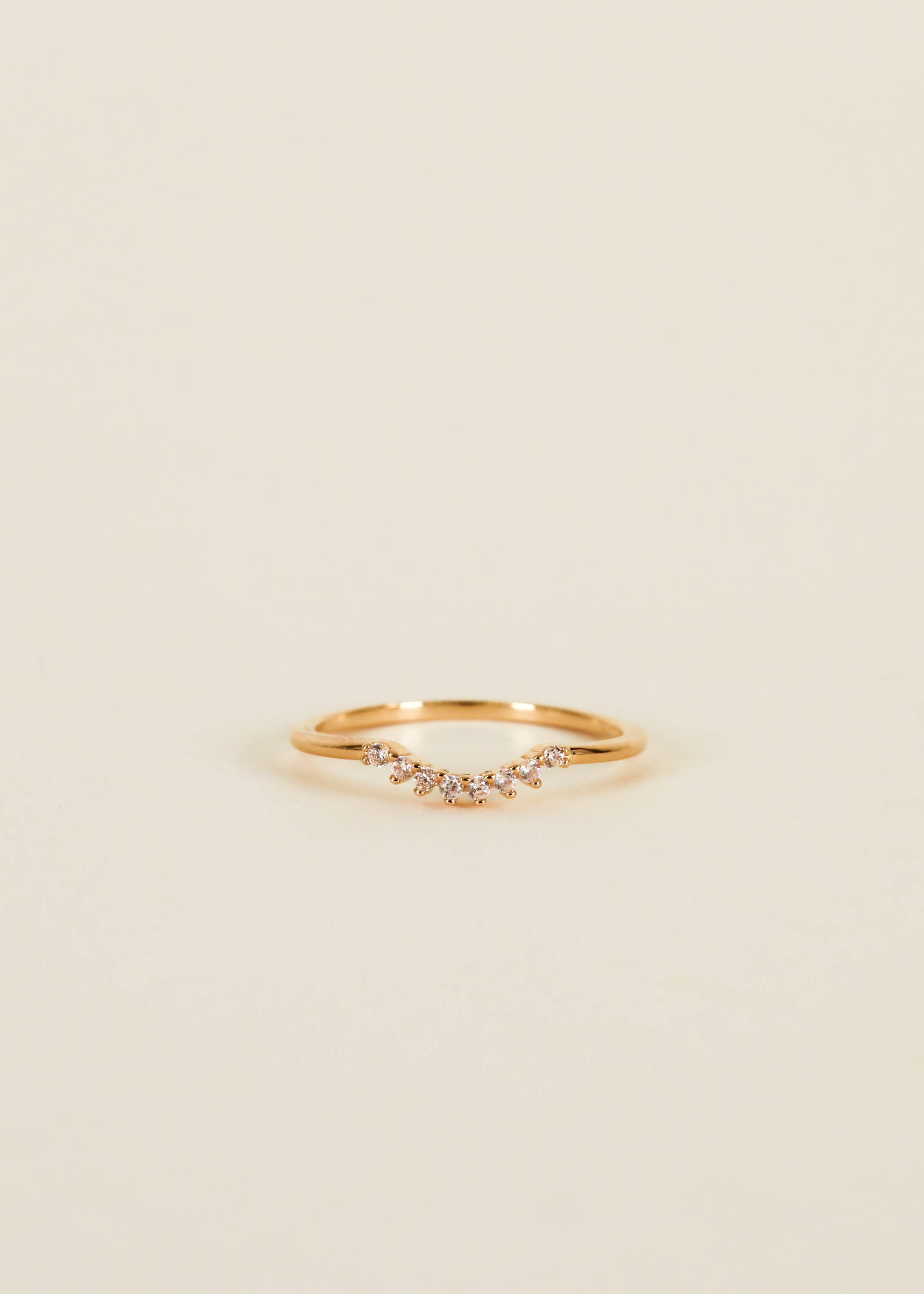 Ring - Arched Crown - Champagne