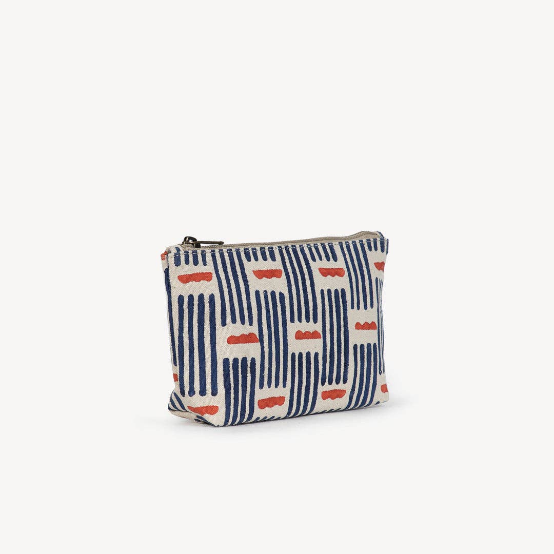 Small Make Up Pouch - Monsoon Print