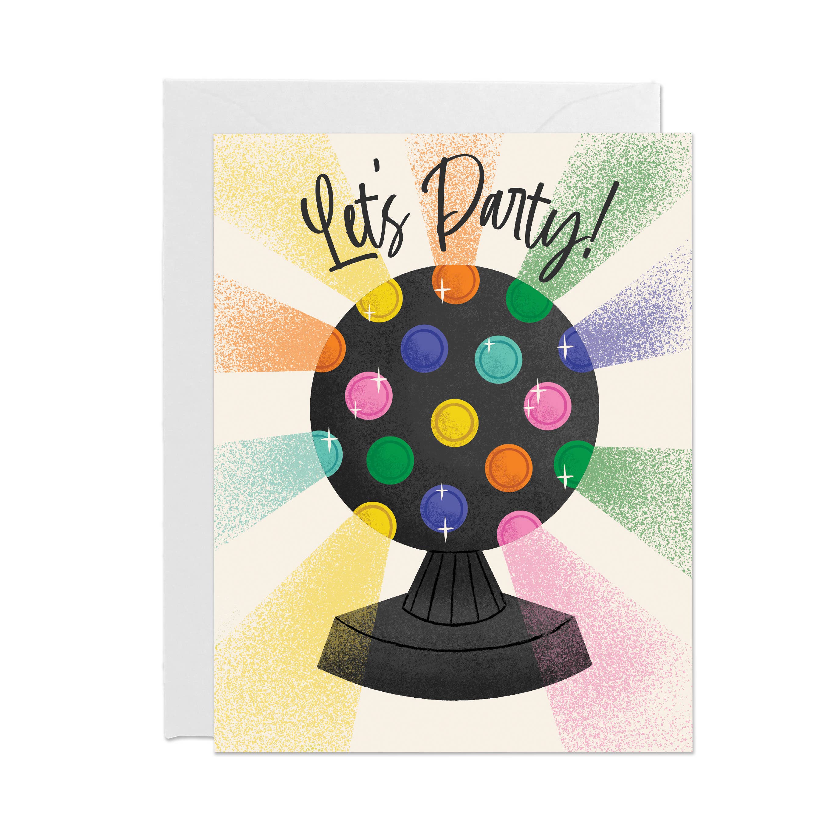 Let's Party Disco Light Card