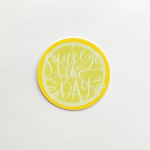 Squeeze the Day Sticker 2x2in.