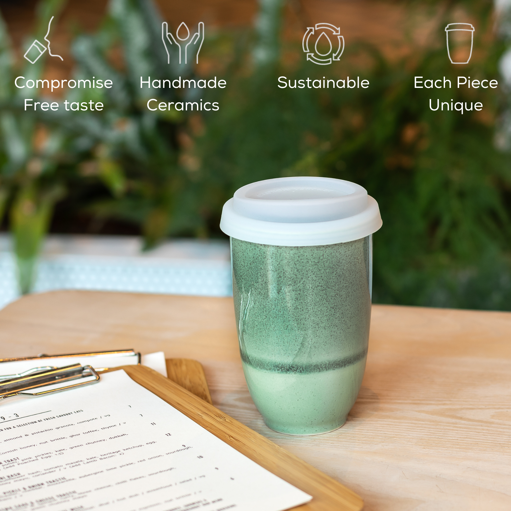 Emerald Reusable Coffee Cup